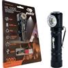PEKA | Torcia LED recaricabile potente professionale | Multifunzione Frontale | 10W y 1000 lm | 4 Intensità | Da 5 a 10 Ore di Autonomia | USB e Caricatore | Batteria in Litio | PEKA HL1000