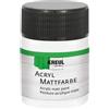 KREUL 75502 - Vernice acrilica opaca, bianco pastello in barattolo da 50 ml, vernice a base d'acqua dalla copertura cremosa e dall'asciugatura rapida, adatta a molte superfici diverse