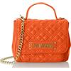 Love Moschino JC4010PP1GLA0, Borsa a Mano, Donna, Arancio, Taglia unica