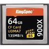 KingSpec COMPACT FLASH CF CARD 64GB 4K 135MB/s SCHEDA DI MEMORIA VIDEO UDMA7 FOTOGRAFIA