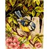 QUADRO CANOVACCIO MEZZO PUNTO PICCOLO DA RICAMARE 24 X 30 " PRIMAVERA "