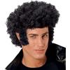 W WIDMANN MILANO Party Fashion - K6126 - Parrucca Rock'n'Roll, nera, capelli sintetici, parrucca per capelli corti, capelli ricci, testa riccia