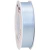 PRÄSENT C.E. PATTBERG Nastro raso colore azzurro, nastro di raso per impacchettare regali, lungh. 25 m, largh. 25 mm, nastro per pacchi regalo, per decorare e bricolage, per varie occasioni
