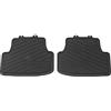 Volkswagen 5H906151282V Tappetini in gomma Premium per tutte le stagioni, 2 tappetini in gomma posteriori, colore nero, solo per Varianti/Alltrack