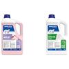 SANITEC igiene sicura Detergente Liquido per Lavaggio a Mano e in Lavatrice di Capi Delicati Orchidea e Muschio 5 kg & Sanitec Igienic Floor, Detergente Pavimenti, Foglie di Menta e Limone, 5 L