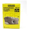 KARCHER 5 Sacchetti Filtro Carta KFI222 Aspirapolvere WD2 WD2200 WD.2.250