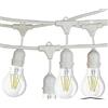 CORDONIERA CATENA LUMINOSA ESTERNO E27 LUCI GAZEBO 10 PORTALAMPADA CATENARIA