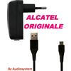Alcatel CARICA BATTERIE ORIGINALE ALCATEL+CAVO USB MICRO PER ONE TOUCH 918 206 255 POP