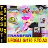 New Paper 5 FOGLI A3 170 GR CARTA TRANSFER FOTOGRAFICA TESSUTI SCURI STAMPA INKJET