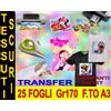 New Paper 25 FF A3 170 GR CARTA TRANSFER FOTO TESSUTI SCURI STAMPANTI GETTO D'INCHIOSTRO
