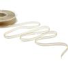 Furlanis - Velo Bordi Raso con Tirante Centrale, Nastro Decorativo per Confezioni, Bomboniere, Tessuto Italiano - Beige, 6 mm x 50 m