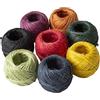 IPEA Spago Colorato in Juta - Made in Italy - 8 Colori - Gomitoli da 30 Metri Ciascuno - Cordino Filo in Juta di Colori Diversi per Artigianato, Pacchi Regalo, Creazioni, Lavoretti