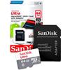 Sandisk Micro SDXC Ultra 64GB UHS-I 100MB/s SDSQUNR-064G-GN3MA