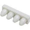 Gardinia Tende in Alluminio 1 Binario, 2X terminali, Bianco, 2 unità