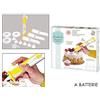 Gusto Casa SET PASTICCERIA SIRINGA PENNA DECORATIVA ELETTRICA KIT 14 PEZZI DOLCI TORTE