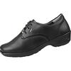 Abeba 300219 - Scarpe stringate in microfibra, effetto pelle, colore: Nero