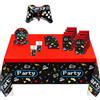 Procos DY10273855 - Set da gioco grande, piatti, tovaglioli, tazze, sacchetti, tovaglia, palloncini, decorazione della tavola, decorazione di compleanno
