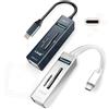 aglow.it Card reader Hub Usb C Doppiatore USB 3.0 e Usb 2.0 Lettore Card Sd e Tf micro