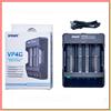 XTAR caricabatterie XTAR VP4C LCD USB pile litio 3,6v 14500 18500 18650 21700 26650