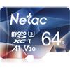 Netac Micro SD Netac 32 64 128 256 512 GB Classe 10 Nuove Originali Scheda Memoria