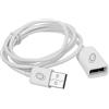 Electraline 600440 Prolunga USB 2.0, Tipo A Maschio a USB Tipo A Femmina, 2 Metri, Apple Design, Bianco