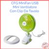 CFG Mini Ventilatore Usb Portatile Fan Piccolo Fresco Ufficio Casa Auto Camper EV090