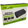 TeKone S-160 Switch 5 Porte Rj45 Lan Ethernet Cavo Di Rete 10/100 M hsb