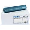 Funny Unknown Funny - Sacchi della spazzatura in LDPE (polietilene a bassa densità) rigenerato, in rotolo, tipo 100, 1 x 150 pezzi, 120 l, colore: Blu