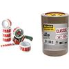 ACIT Nastro Adesivo con Scritta Fragile - confezione da 6 rotoli. Nastro da imballaggio & Scotch Cl.5066.T3.B. Usi Generici, 50 x 66 M