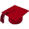 PuntoCasaStore® 12 pz scatolina tocco cappello laurea in velluto con nappina 7x7x3,7 cm | bombon
