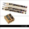LE CRAYON A ANDRE KIT PULIZIA MONETE 4 MATITE SPAZZOLA SCALPELLO RESTAURO METAL DETECTOR TEMPERINO