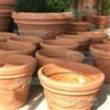 Vaso in super resina lavorato anticato pianta giardino no plastica terracotta