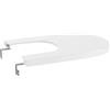 Roca A8062A000B Meridian Coperchio bidet, Plastica, Bianco