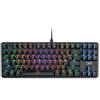 DR1TECH [Amazon Exclusive] Raven Tastiera Meccanica TKL da Gaming RGB per PC [20 mln di Click] 87 Tasti Anti Ghosting - Tastiera USB Ergonomica con Filo