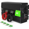 Green Cell PRO 500W/1000W 12V 220V/230V Onda Pura Inverter Invertitore di Tensione Fotovoltaico DC AC per Camper Auto Convertitore di Potenza, Trasformatore sinusoidale Pura USB