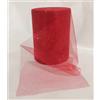 PuntoCasaStore® Tulle glitter larghezza 12,5 cm bobina rotolo da 50 metri | rosso glitter FCA-G