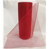 PuntoCasaStore® Tulle glitter larghezza 25 cm bobina rotolo da 50 metri | rosso glitter FCA-GLI
