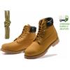 LACCI SCARPE/SCARPONI COMPATIBILE PER TIMBERLAND GIALLO MARRONE 90 120 150 RG
