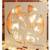 PuntoCasaStore® Quadro in legno con led schiaccianoci natalizio 40xh.40 cm decorazione idea rega