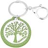 PuntoCasaStore® Portachiavi moschettone albero della vita classico verde BAG-2000/01VE-1