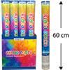 sweeping 1 TUBO SPARA CORIANDOLI MULTICOLORE 60 CM sparacoriandoli festa party animazione