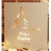 PuntoCasaStore® Quadro in legno con led merry christmas & happy new year 40xh.40 cm decorazi