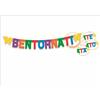 BWS FESTONE BENTORNATA PERSONALIZZABILE 2,70 MT bentornato bentornati/e