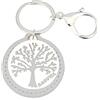 PuntoCasaStore® Portachiavi moschettone albero della vita classico bianco BAG-2000/01BI-1