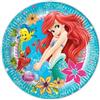 Amscan 8 PIATTI SIRENETTA 23 CM ARIEL DISNEY 🐬