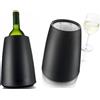 Vacu Vin Elegante Refrigeratore per Vino Attivo color Nero in 5 minuti freddo