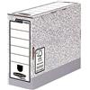 Bankers Box Fellowes 10805 - Scatole portadocumenti, montaggio rapido, 100 mm, formato A4, confezione da 10, colore: Grigio