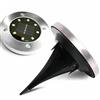 C4S 8 DISK LIGHTS PANNELLO SOLARE DA GIARDINO LED SENSORE CREPUSCOLARE FARETTO