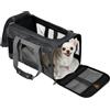Sherpa Original Deluxe Travel Pet Carrier - Trasportino per Animali Domestici, Approvato dalla Compagnia Aerea e garantito a Bordo, Grigio Antracite, Taglia M
