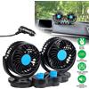 Ventilatore Portatile Da Viaggio Per Auto Camper Camion 12 Volt 2 VENTOLE T-517